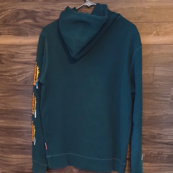 ICECREAM Billionaire Boys Club Teal Rocket Pullover Hoodie Y2K Streetwear - Picture 10 of 12